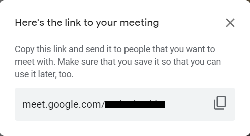 Meeting link